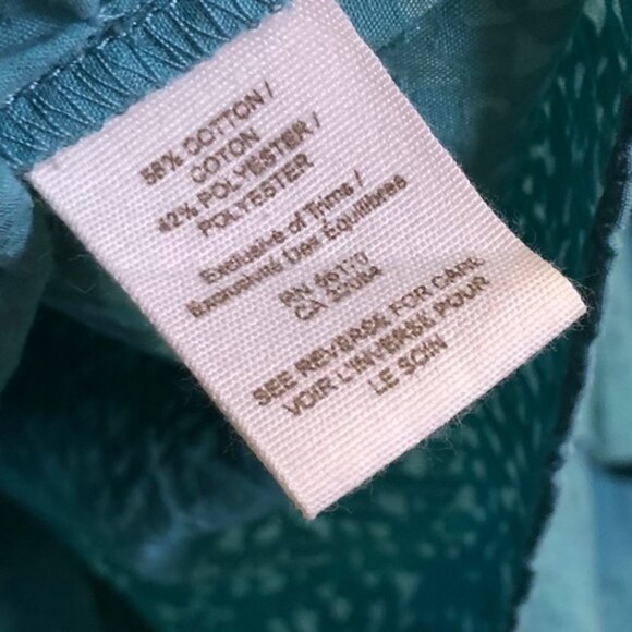 Free People teal sleeveless babydoll blouse - Picture 6 of 7